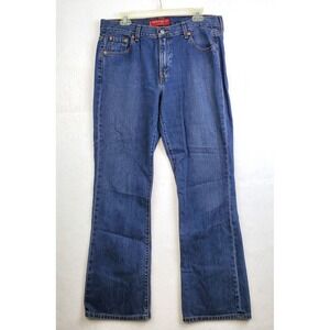 Levi's Jeans Blue 515 Nouveau Boot Cut High WaistY2K 100% Cotton Size 14